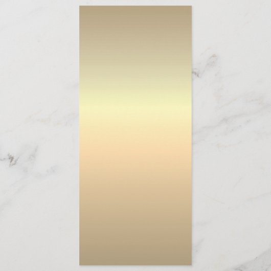 Menu Elegant Gold Wedding (Achterkant)