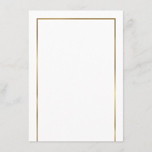 Menu Elegant Golden Lijst (Achterkant)