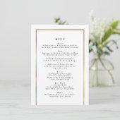Menu Elegant Golden Lijst (Staand voorkant)
