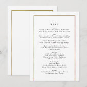 Menu Elegant Golden Lijst (Voorkant / Achterkant)