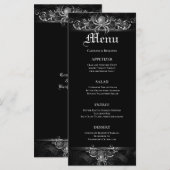 Menu Elegant Halloween Wedding (Voorkant / Achterkant)