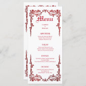 Menu Elegant Halloween Wedding (Voorkant / Achterkant)