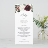 Menu Elegant Kerstwinter Weddenschap (Staand voorkant)