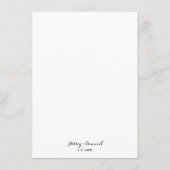 Menu Elegant Minimalist Weddenrennen (Achterkant)