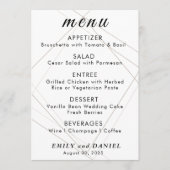 Menu Elegant Minimalist Wedding (Voorkant)