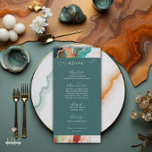 Menu Elegant Modern Abstract Agaat Jade