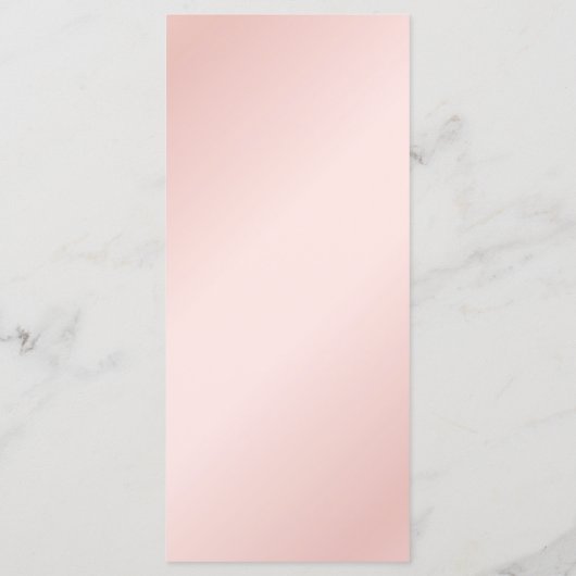 Menu Elegant Modern Blush Pink Grey Wedding (Achterkant)