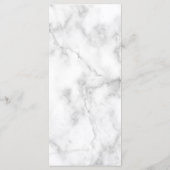 Menu Elegant Modern Marble Wedding (Achterkant)