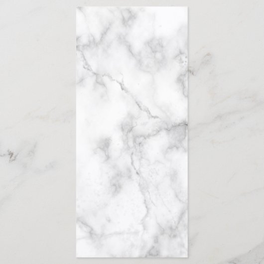 Menu Elegant Modern Marble Wedding (Achterkant)