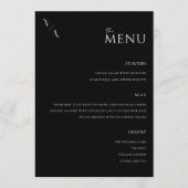 Menu Elegant Modern Minimalist Wedding (Voorkant)