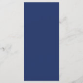 Menu Elegant Navy Blue Wedding (Achterkant)