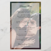 Menu Elegant Photo Modern Wedding (Voorkant)