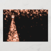 Menu Elegant Roos Gold Black kerstbruiloft (Achterkant)