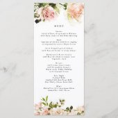 Menu Elegant Roos Romance Wedding (Voorkant)