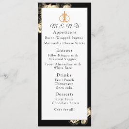 Menu Elegant Rozen Wedding