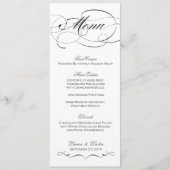 Menu Elegant Script Wedding - Aangepast (Voorkant)