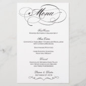 Menu Elegant Script Wedding - Aangepast (Voorkant)