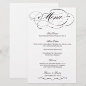 Menu Elegant Script Wedding - Aangepast (Voorkant / Achterkant)