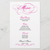 Menu Elegant Script Wedding (Elegant-script) - Hel (Voorkant)