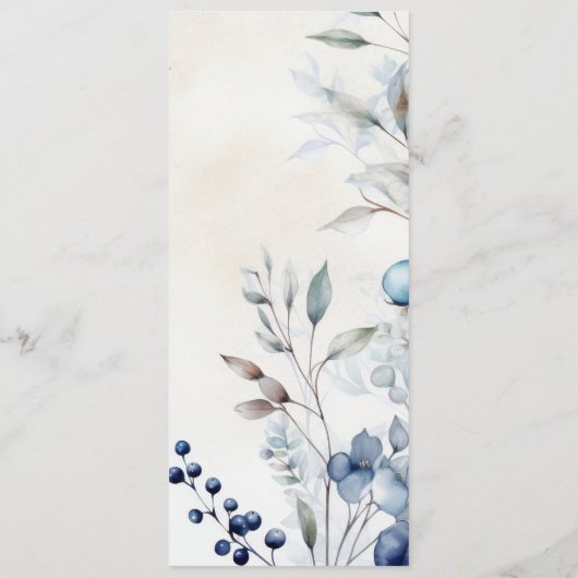 Menu Elegant Wedding Reception (Achterkant)