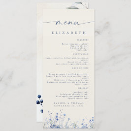 Menu Elegant Wedding Reception