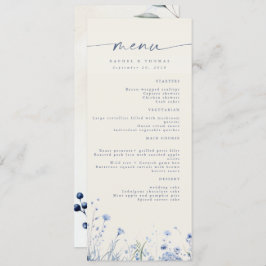 Menu Elegant Wedding Reception