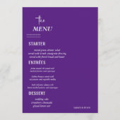 Menu Elegant Wedding Table (Voorkant)