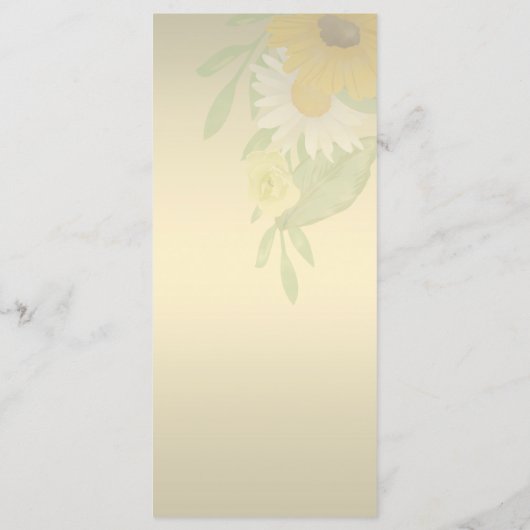 Menu Elegant White Gold Ribbon Red Diamond Weddens (Achterkant)