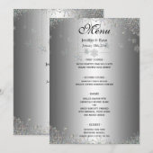 Menu Elegant winter Wedding (Voorkant / Achterkant)