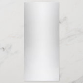 Menu Elegant Zilver Faux Glitter (Achterkant)