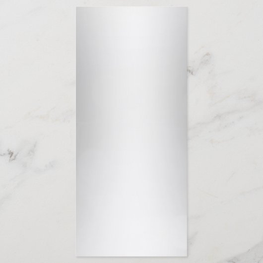 Menu Elegant Zilver Faux Glitter (Achterkant)