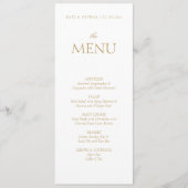 Menu Elegnat Wedding (Voorkant)
