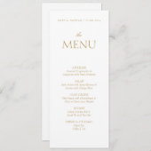Menu Elegnat Wedding (Voorkant / Achterkant)
