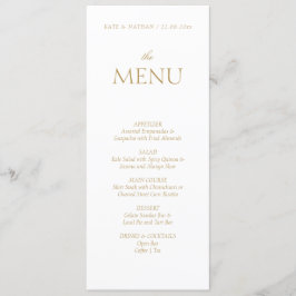 Menu Elegnat Wedding