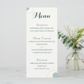 Menu Emerald and Gold Art Deco Wedding (Staand voorkant)