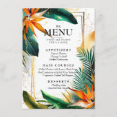 Menu en Drink lijst Birds of Paradise Bliss (Voorkant)