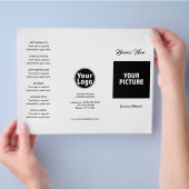 Menu- en prijsgids flyer (Hand)