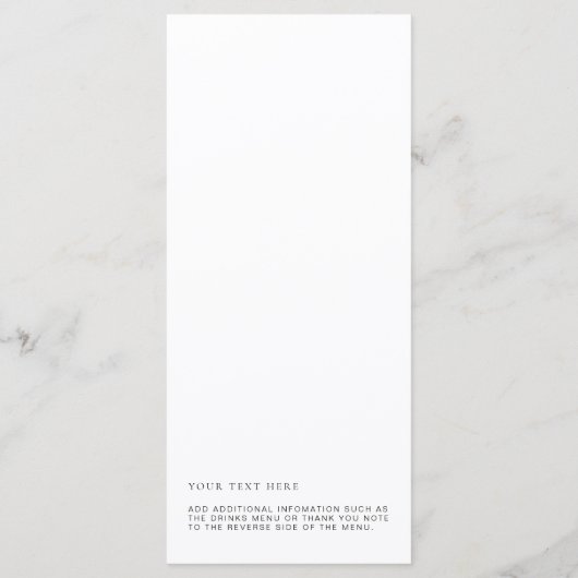 Menu Estelle Minimalist Wedding Long (Achterkant)