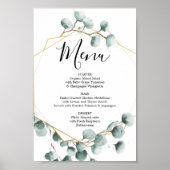Menu Eucalyptus Greenery of Bar Menu Sign Poster (Voorkant)