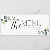 Menu Eucalyptus Minimale scriptweduwen (Achterkant)