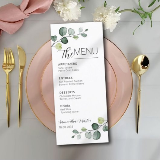 Menu Eucalyptus Minimale scriptweduwen