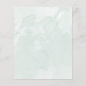 Menu Eucalyptus salie groene waterverf (Achterkant)