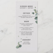 Menu Eucalyptus Weddenschap (Voorkant)