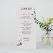 Menu Eucalyptus Weddenschap (Staand voorkant)