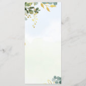 MENU Eucalyptusbladeren Groen Goud Elegant (Achterkant)