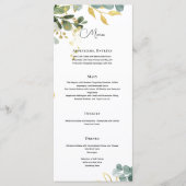 MENU Eucalyptusbladeren Groen Goud Elegant (Voorkant)