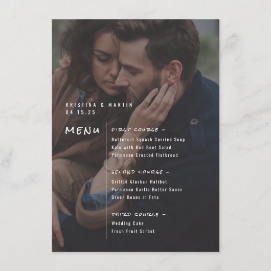 Menu Favoriete foto Achtergrond (Voorkant)