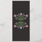 Menu Feestfeest Mexicaanse Paarse Trouwreceptie (Achterkant)