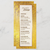 Menu "Felon's Lounge" (Voorkant / Achterkant)