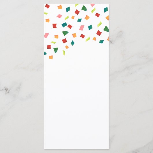 Menu Fiesta Engagement Party (Achterkant)